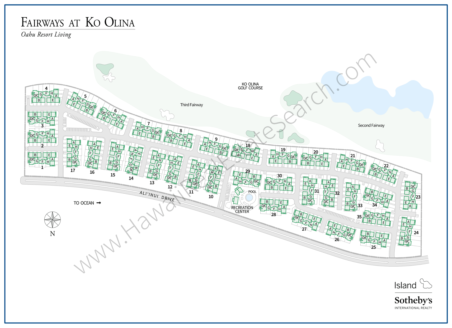 Fairways at Ko Olina Map Updated 2018